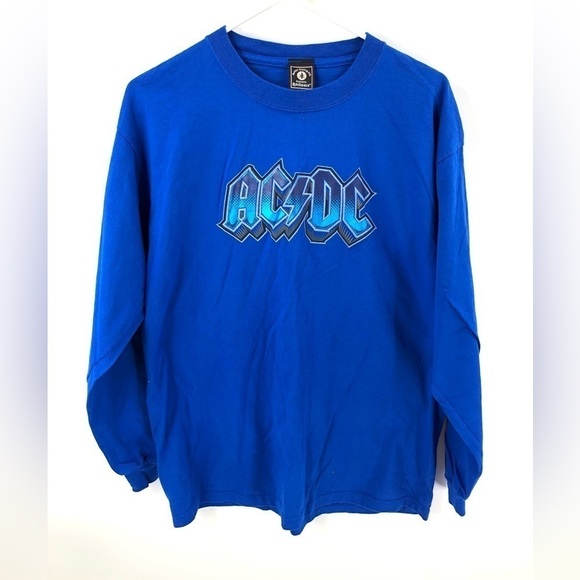 Anthill Trading LTD Other - AC/DC Long Sleeve Shirt Rockware Anthill Trading Rock Band Graphic Blue Large